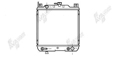 52002021 VAN Wezel radiador refrigeración del motor