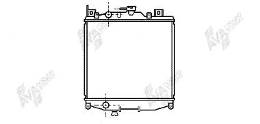 Radiador refrigeración del motor 52002022 VAN Wezel