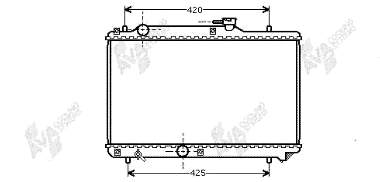 52002034 VAN Wezel radiador refrigeración del motor