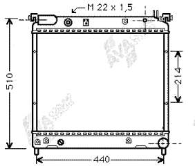 1770086CB0 Suzuki radiador refrigeración del motor