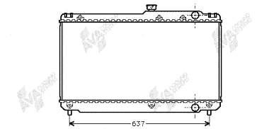 53002041 VAN Wezel radiador refrigeración del motor