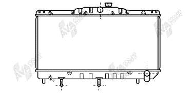 Radiador refrigeración del motor 53002103 VAN Wezel