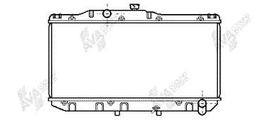 53002111 VAN Wezel radiador refrigeración del motor