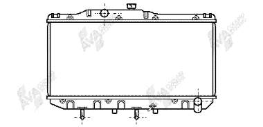 Radiador refrigeración del motor 53002112 VAN Wezel