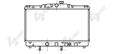 53002116 VAN Wezel radiador refrigeración del motor