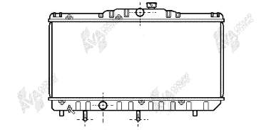 Radiador refrigeración del motor 53002123 VAN Wezel