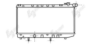 53002125 VAN Wezel radiador refrigeración del motor