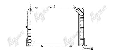 53002139 VAN Wezel radiador refrigeración del motor