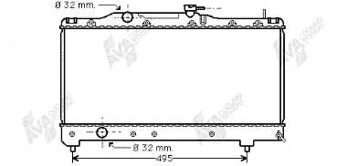 53002141 VAN Wezel radiador refrigeración del motor