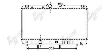 53002148 VAN Wezel radiador refrigeración del motor