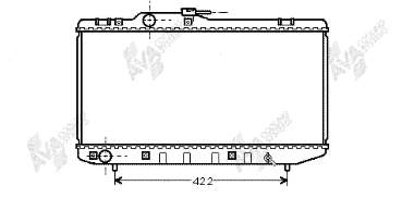 53002150 VAN Wezel radiador refrigeración del motor