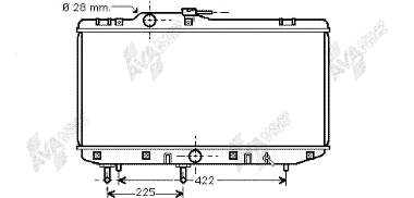 53002151 VAN Wezel radiador refrigeración del motor