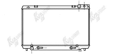 Radiador refrigeración del motor 53002160 VAN Wezel