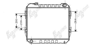 Radiador refrigeración del motor 53002164 VAN Wezel