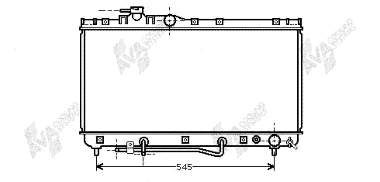 Radiador refrigeración del motor 53002184 VAN Wezel