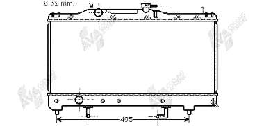 53002204 VAN Wezel radiador refrigeración del motor