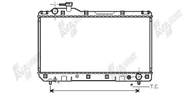 53002219 VAN Wezel radiador refrigeración del motor