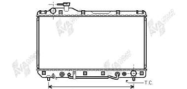 53002220 VAN Wezel radiador refrigeración del motor