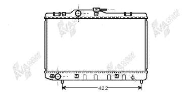 53002227 VAN Wezel radiador refrigeración del motor