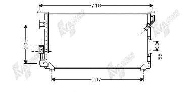 Radiador de aire acondicionado 53005190 VAN Wezel