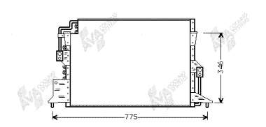 Condensador aire acondicionado 53005192 VAN Wezel