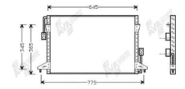 Condensador aire acondicionado 53005224 VAN Wezel