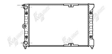 Radiador refrigeración del motor 58002018 VAN Wezel