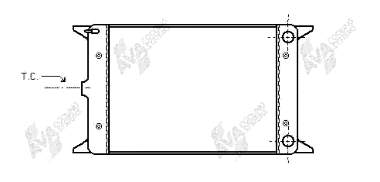 58002023 VAN Wezel radiador refrigeración del motor