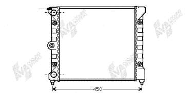 58002038 VAN Wezel radiador refrigeración del motor