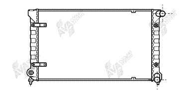 58002042 VAN Wezel radiador refrigeración del motor