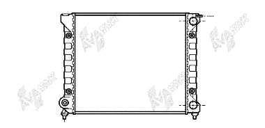 58002047 VAN Wezel radiador refrigeración del motor