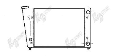 Radiador refrigeración del motor 58002059 VAN Wezel