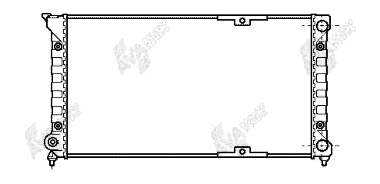 58002066 VAN Wezel radiador refrigeración del motor