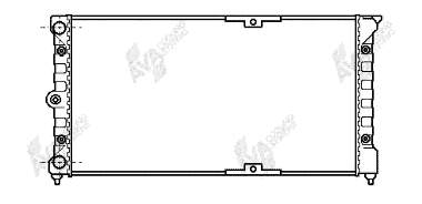 Radiador refrigeración del motor 58002079 VAN Wezel