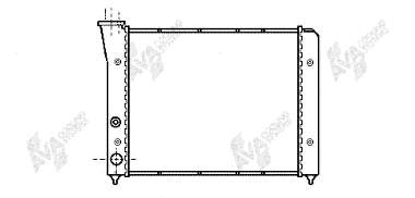 Radiador refrigeración del motor 58002083 VAN Wezel