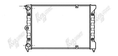 58002084 VAN Wezel radiador refrigeración del motor