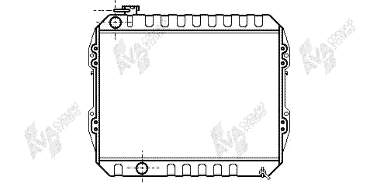 58002088 VAN Wezel radiador refrigeración del motor