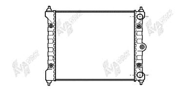 58002092 VAN Wezel radiador refrigeración del motor