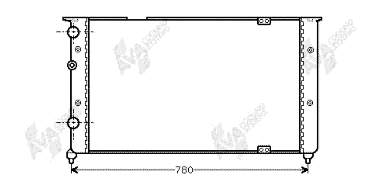 58002103 VAN Wezel radiador refrigeración del motor