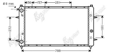 Radiador 58002114 VAN Wezel
