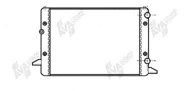 58002120 VAN Wezel radiador refrigeración del motor