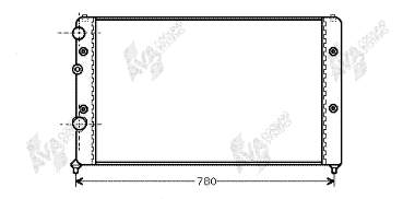 58002122 VAN Wezel radiador refrigeración del motor