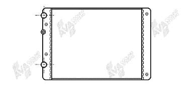 58002130 VAN Wezel radiador refrigeración del motor