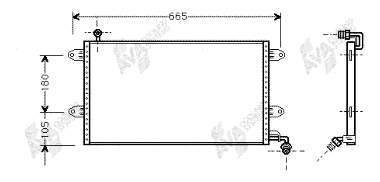 58005137 VAN Wezel condensador aire acondicionado