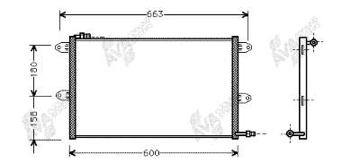 58005144 VAN Wezel condensador aire acondicionado