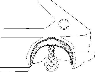 5810345 VAN Wezel arco de rueda, panel lateral, trasero izquierdo