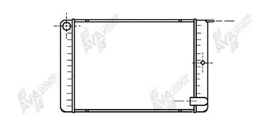 Radiador refrigeración del motor 59002020 VAN Wezel