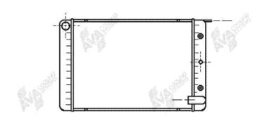 Radiador refrigeración del motor 1257761 Volvo