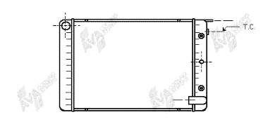 Radiador refrigeración del motor 1328376 Volvo