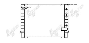 Radiador refrigeración del motor 59002034 VAN Wezel